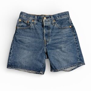 Levi's Women’s 501 Mid Thigh Shorts Denim Button Fly Rodeo Country Western SZ 25